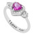Women's Heart 'I Love You' Message Ring in Sterling Silver