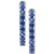 Lab-Created Sapphire (1/2 ct. t.w.) & White Sapphire (1/4 ct. t.w.) Reversible Hoop Earrings