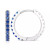 Lab-Created Sapphire (1/2 ct. t.w.) & White Sapphire (1/4 ct. t.w.) Reversible Hoop Earrings