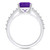 Amethyst (2 Ct. T.W.) and Diamond (1/3 Ct. T.W.) Ring in 14K White Gold