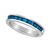 Sterling Silver Ring, Blue Diamond Baguette Ring (1 ct. t.w.)