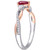 Ruby (2/5 ct. t.w.) & Diamond (1/5 ct. t.w.) Twisted Ring in 14k White & Rose Gold