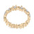 Diamond Flower Band (1/6 ct. t.w.) in 14k Gold-Plated Sterling Silver, Created for Macy's