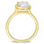 Moissanite in 10K Gold Oval Solitaire Engagement Ring
