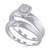 Certified Diamond (1/6 ct. t.w.) Bridal Set in 14K White Gold