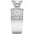 Diamond Princess Cluster Channel-Set Engagement Ring (3 ct. t.w.) in 14k White Gold
