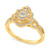 Diamond Openwork Cluster Engagement Ring (1/2 ct. t.w.) in 14k Gold