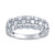 Diamond Three Row Ring (1 ct. t.w.) in 14k White Gold