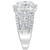 EFFY® Diamond Round & Baguette Halo Cluster Engagement Ring (2 ct. t.w.) in 14k White Gold