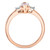 Morganite (5/8 ct. t.w.) & Diamond (1/20 ct. t.w.) Ring in 14k Rose Gold