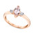 Morganite (5/8 ct. t.w.) & Diamond (1/20 ct. t.w.) Ring in 14k Rose Gold