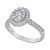 Diamond Princess Oval Halo Bridal Set (1 ct. t.w.) in 14k White Gold