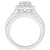 Diamond Princess Oval Halo Bridal Set (1 ct. t.w.) in 14k White Gold