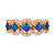 Blueberry Sapphire (3/4 ct. t.w.) & Diamond (7/8 ct. t.w.) Scalloped Ring in 14k Rose Gold