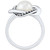 Cultured Freshwater Pearl (8mm) Beaded Love Knot Ring in Sterling Silver