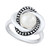 Cultured Freshwater Pearl (8mm) Beaded Love Knot Ring in Sterling Silver