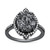 Rutile Quartz (3-3/4 ct. t.w.) & Diamond (1/4 ct. t.w.) Maleficent Villains Ring in Black Rhodium-Plated Sterling Silver