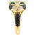 EFFY® Emerald (1/20) & Diamond (1-1/3 ct. t.w.) Panther Ring in 14k Gold
