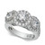 Diamond Triple Halo Ring (3 ct. t.w.) in 14k White Gold