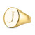 Initial Signet Ring in 14K Gold-Plated Sterling Silver