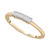 Diamond Baguette Linear Ring (1/6 ct. t.w.) in 14k Gold, Created for Macy's
