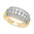 Diamond Multirow Anniversary Band (1 ct. t.w.) in 14k Gold
