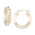 Polished Round Hoop Earrings in 14k Gold, 1/2"