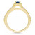 Sapphire (5/8 Ct. t.w.) and Diamond (1/2 Ct. t.w.) Halo Ring