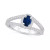 Sapphire (5/8 Ct. t.w.) and Diamond (1/2 Ct. t.w.) Halo Ring
