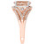Morganite (2-3/4 ct. t.w.) & Diamond (1/4 ct. t.w.) Ring in 14k Rose Gold & White Gold