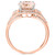 Morganite (2-3/4 ct. t.w.) & Diamond (1/4 ct. t.w.) Ring in 14k Rose Gold & White Gold