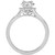 Diamond Halo Swirl Engagement Ring (3/4 ct. t.w.) in 14k White Gold