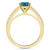London Blue Topaz (1-5/8 ct. t.w.) and Diamond (1/6 ct. t.w.) Ring in 14K Yellow Gold