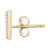 Diamond Initial V Single Stud Earring (1/20 ct. t.w.) in 14k Gold, Created for Macy's