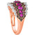 Passion Ruby (1 ct. t.w.) & Diamond (5/8 ct. t.w.) Statement Ring in 14k Rose Gold
