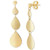 Graduated Teardrop Drop Earrings in 10k Gold