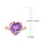 Amethyst (6-1/2 ct. t.w.) & Diamond (1/20 ct. t.w.) Heart Swirl Ring in 18k Rose Gold-Plated Sterling Silver