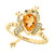 EFFY® Multi-Gemstone (1-1/3 ct. t.w.) & Diamond (1/20 ct. t.w.) Frog Ring in 14k Gold