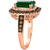 Costa Smeralda Emeralds (2 1/2 ct. t.w.), Chocolate Diamonds (5/8 ct. t.w.) & Nude Diamonds (1/4 ct. t.w.) Ring set in 14k Rose Gold