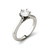 Moissanite Solitaire Engagement Ring 1/2 ct. t.w. Diamond Equivalent in 14k White Gold
