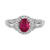 Couture® Passion Ruby (3/4 ct. t.w.) & Vanilla Diamond (1/3 ct. t.w.) Ring in Platinum
