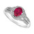 Couture® Passion Ruby (3/4 ct. t.w.) & Vanilla Diamond (1/3 ct. t.w.) Ring in Platinum