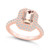 Morganite and Diamond (5/8 ct. t.w.) Halo Ring