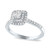 Diamond Double Halo Engagement Ring (1/2 ct. t.w.) in White Gold