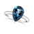 London Blue Topaz (3-5/8 ct. t.w.) Ring in 14K White Gold