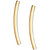 Polished Curved Bar Ear Climber in 10k Gold