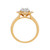 Diamond Cluster Ring (1/2 ct. t.w.) in 14K Yellow and White Gold