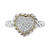 EFFY® Diamond Heart Cluster Ring (1/6 ct. t.w.) in Sterling Silver & 18k Gold