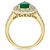 EFFY® Emerald ( 1-1/8 ct. t.w.) & Diamond (3/8 ct. t.w.) Teardrop Ring in 14k Gold