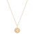 Diamond Sagittarius Disc 18" Pendant Necklace (1/10 ct. t.w.) in 14k Gold-Plated Sterling Silver, Created for Macy's